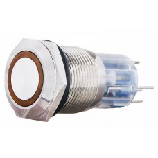 Кнопка Аско-Укрем TYJ 19-271 1NO+1NC 24В з підсвічуванням жовта (A0140010137)