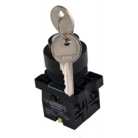 Переключатель с ключом lay5-eG33 на 3 позиции, Аско [a0140010202]