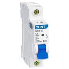 Модульний автоматичний вимикач Chint NXB-63 1P B16 6кА (814040)