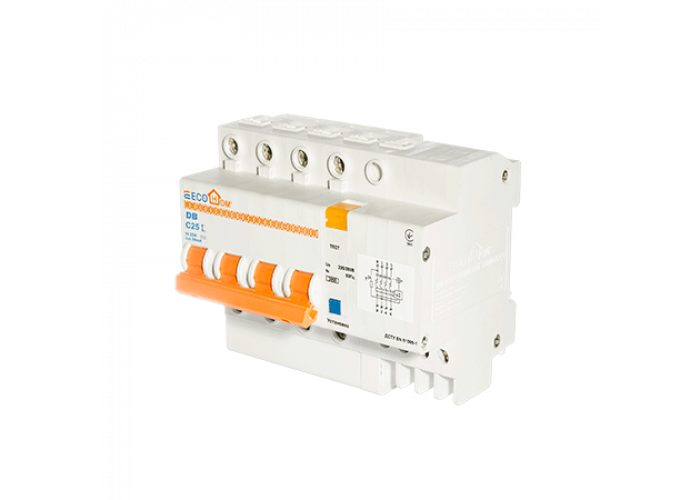 Дифференциальный выключатель eco 4p 25A/30мА Ecohome, Аско [eco030020003]