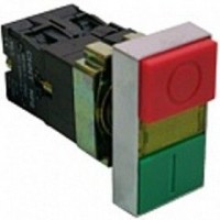 Двойная кнопка np2-eW8465 1hb+1нз ac/dc 220/230В (led) ip40,Chint [575344]
