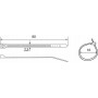Хомуты кабельные chs 80х3 мм черные UV (упаковка 100шт) Аско [a0150090130]