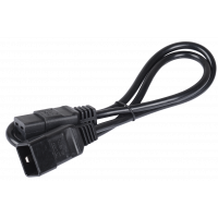 Кабель электропитания pdu, 3х1,5, 1м, с разъёмами С19-c20, иек [pc-c19c20-1m]