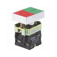 Кнопка np2-bl8325 1но+1нз Красная+Зеленая, Chint [574860]