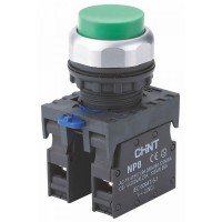Кнопка выступающая np8-gn/4 Красный (mk) Chint [667064]