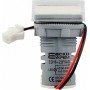 Квадратный цифровой измеритель универсальный тока+напряжения ed16-22 vfad 0-100A, 50-500В белый, Аско [a0190010047]