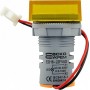 Квадратный цифровой измеритель универсальный тока+напряжения ed16-22 vfad 0-100A, 50-500В желтый, Аско [a0190010048]