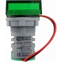 Квадратный цифровой измеритель универсальный тока+напряжения ed16-22 vfad 0-100A, 50-500В зеленый, Аско [a0190010049]