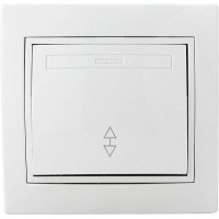 Механизм выключателя 2-клавишный с подсветкой bb10-2-1-ov-w (белый) Аско [вв10-2-1-ov-w]
