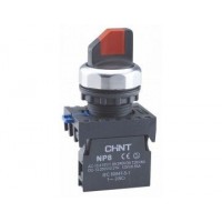 Переключатель 3 положения с подсветкой np8-xd/315 Желтый (mk) Chint [667023]
