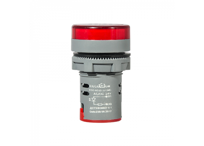 Сигнальная eco ad22-22smd красная 24v ac/dc, Аско [eco090010008]