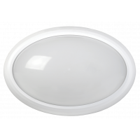 Светильник дпо 1801 белый круг пластик led 12Вт ip54, иек [ldpo1-1801-12-1-k01]