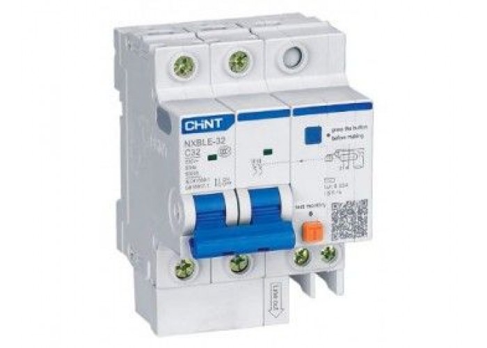 Выключатель остаточного тока nxble-32 6ka 1P+N 0.03A C32A, Chint [819395]