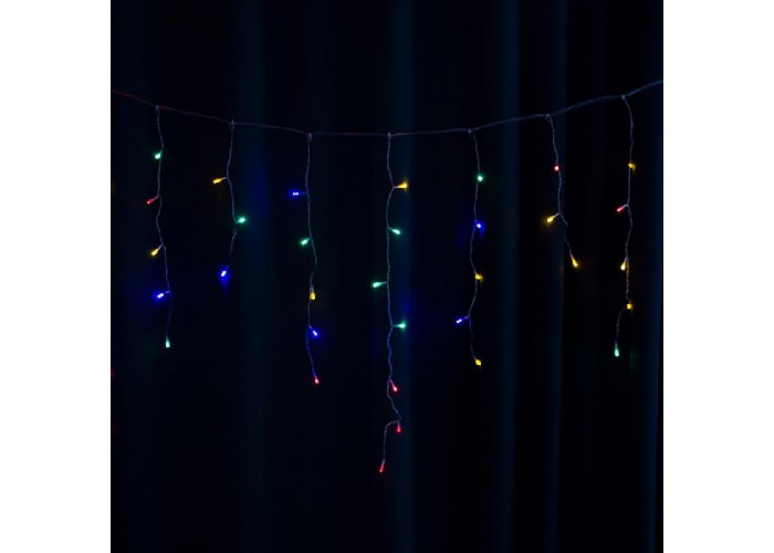 Гірлянда STARLIGHT бахрома мульті 100LED IP20 прозорий 3,2x0,7м