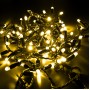 Гірлянда вулична STARLIGHT бахрома жовтий 75LED IP44 чорний 2x0,7м