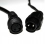 Гірлянда вулична STARLIGHT бахрома жовтий 75LED IP44 чорний 2x0,7м