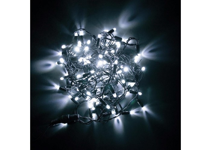Гирлянда уличная STARLIGHT линейная белый 100LED IP44 черный 5м