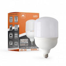 Лампа світлодіодна високопотужна ЕВРОСВЕТ 50Вт 6400К (VIS-50-E27)