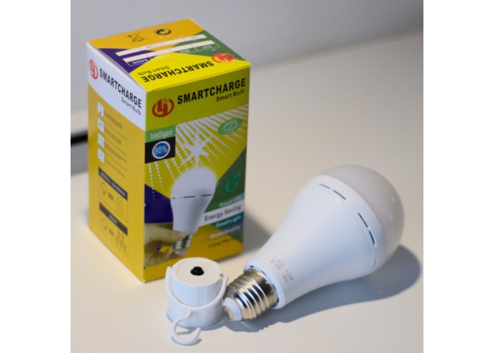 Ліхтар-лампа акумуляторна Е27 LED Smartcharge АС12W DC3W