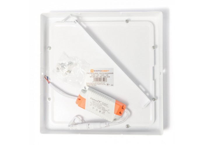 Світильник точковий накладний ЕВРОСВЕТ 18Вт квадрат LED-SS-225-18 6400К