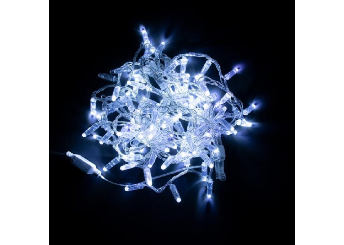 Гірлянда вулична STARLIGHT бахрома білий 75LED IP44 прозорий 2x0,7м