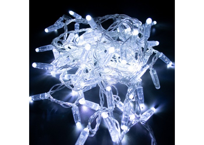 Гірлянда вулична STARLIGHT бахрома білий 75LED IP44 прозорий 2x0,7м