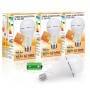 Набір лампа акумуляторна Е27 LED SL-EBL-803 АС9W DC3W 6400К 3шт