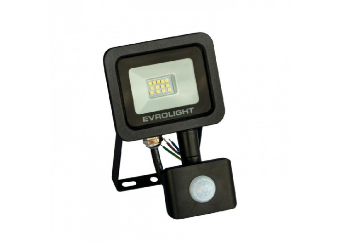Прожектор світлодіодний з датчиком руху EVROLIGHT FM-01D-10 10W 6400К