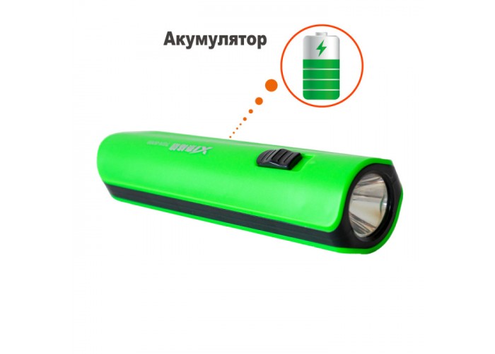 Ліхтар акумуляторний LED TGX-8069 з детектором валют зелений