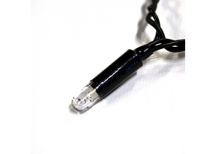 Гірлянда вулична STARLIGHT бахрома теплий-білий 75LED IP44 чорний 2x0,7м