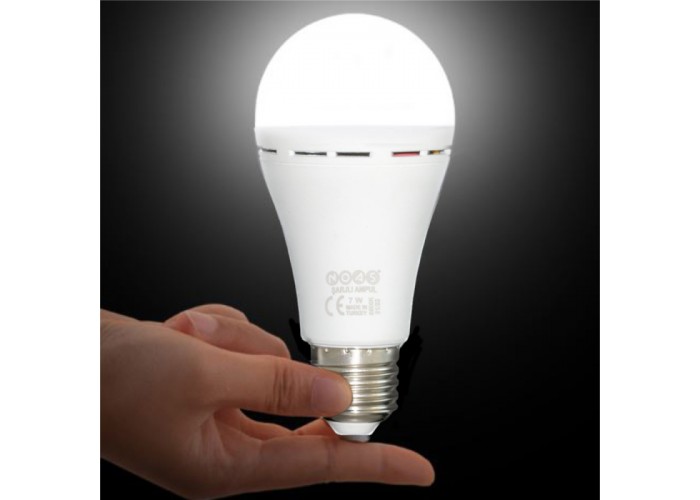 Ліхтар-лампа акумуляторна Е27 LED NOAS АС7W DC3W 6400K