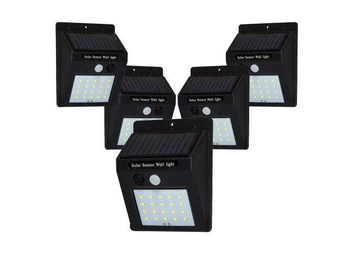 Набір світильник на сонячних батареях Solo-20 LED 6400K 5 шт