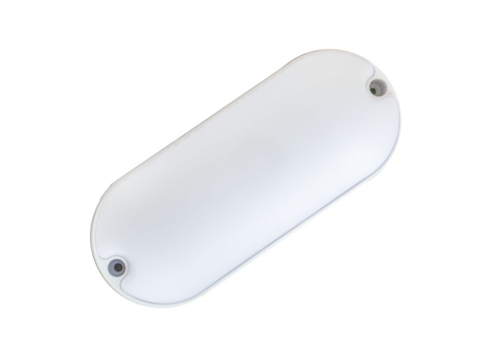 Світильник з датчиком руху LED накладний Євросвітло овал CL-RS-V1 IP65 18 Вт 6400К