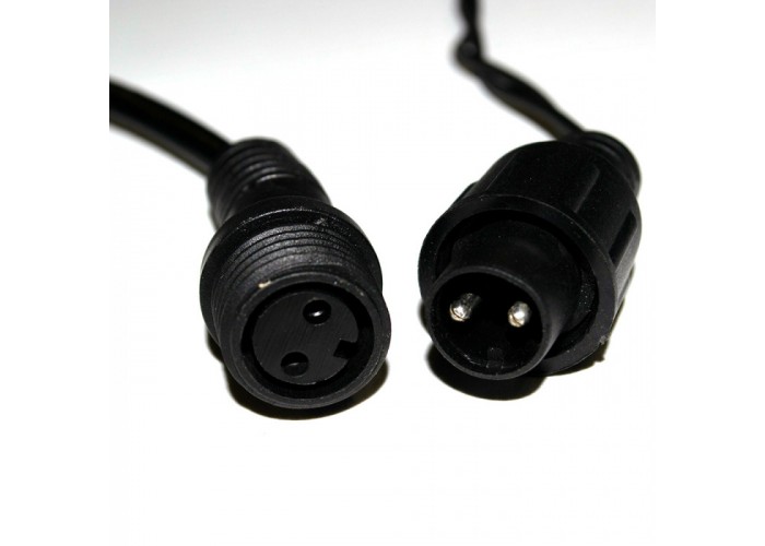Гірлянда вулична STARLIGHT лінійна білий Flash 200LED IP44 чорний 10м