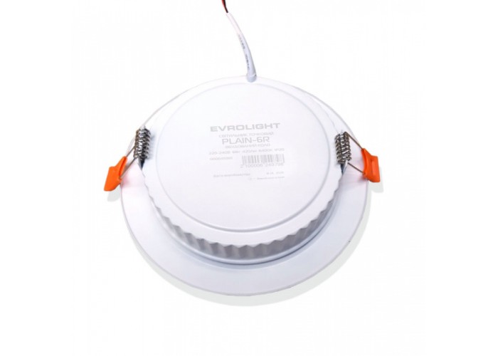 Світильник точковий врізний EVROLIGHT 6Вт коло PLAIN-6R 6400К