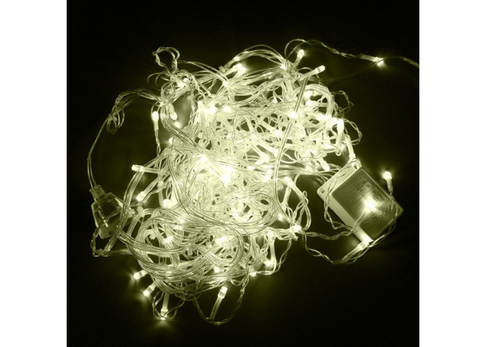 Гірлянда STARLIGHT бахрома теплий-білий 100LED IP20 прозорий 3,2x0,7м