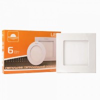 Светильник точечный врезной ЕВРОСВЕТ 6Вт квадрат LED-S-120-6 4200К