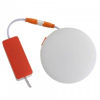 Світильник точковий врізний ЕВРОСВЕТ 9Вт коло LED-R-100-9 4200К без рамки