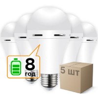 Набір лампа акумуляторна LED CT-4229 АС9W DC3W 6400K 5шт