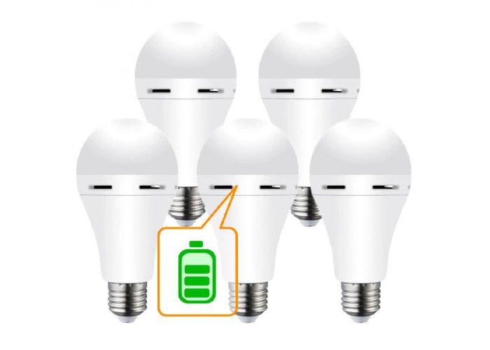Набір лампа акумуляторна Е27 LED NOAS YL95-0711 6500K 5 шт
