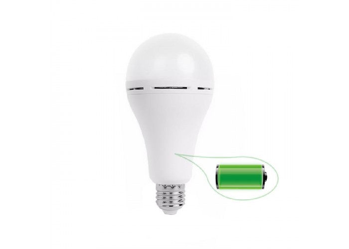 Ліхтар-лампа акумуляторна Е27 LED SL-EBL-803 АС9W DC3W 6400К