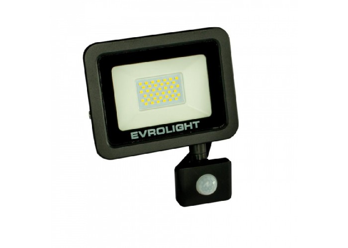 Прожектор світлодіодний з датчиком руху EVROLIGHT FM-01D-50 50W 6400К