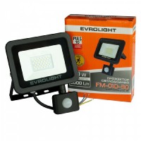 Прожектор світлодіодний з датчиком руху EVROLIGHT FM-01D-30 30W 6400К
