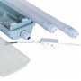 Світильник ЕВРОСВЕТ LED-SH-40 2*1200 IP65 з лампами 18Вт 6400К і запобіжником PULS-10