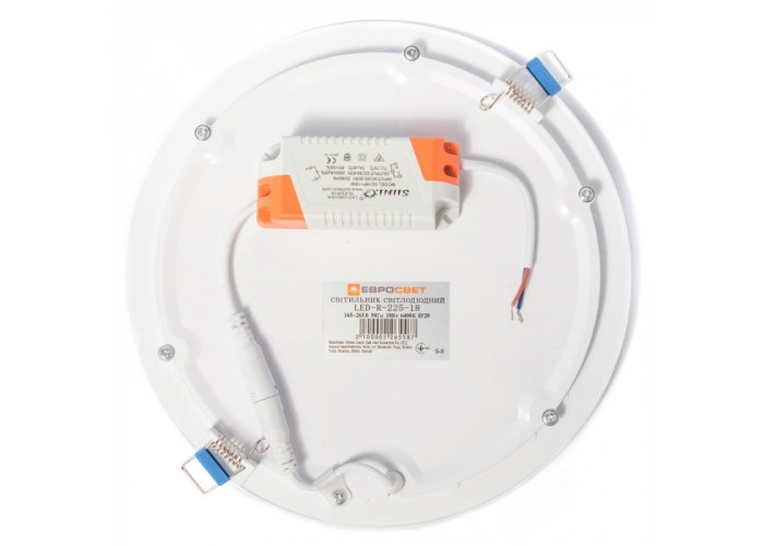 Світильник точковий врізний ЕВРОСВЕТ 18Вт коло LED-R-225-18 4200К