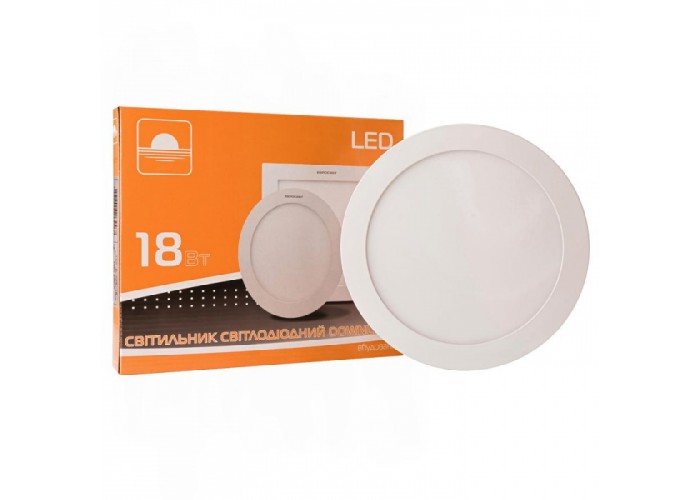 Світильник точковий врізний ЕВРОСВЕТ 18Вт коло LED-R-225-18 4200К