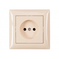 Розетка одинарная PRIMERA (3301) крем