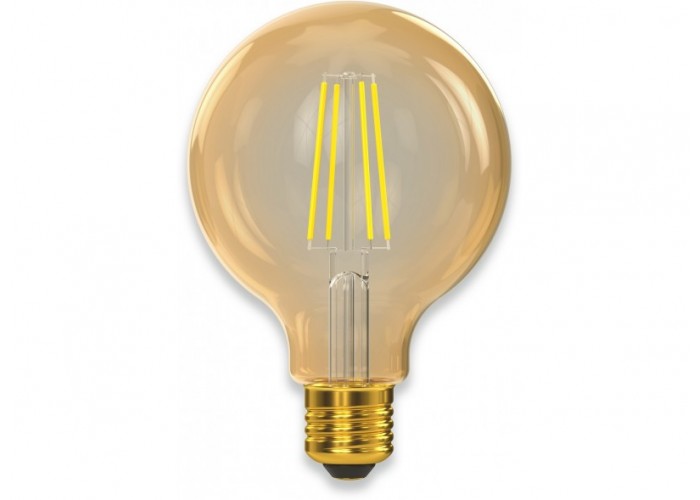Филаментная светодиодная лампа Luxel 078-HG 8W G95 E27 2500K (078-HG) Gold