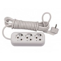 3 гнезда 2М с заземляющим контактом (7132)