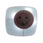 Светодиодный ночник с розеткой с переключаемыми цветами  Luxel 0,6W (NL-03W)